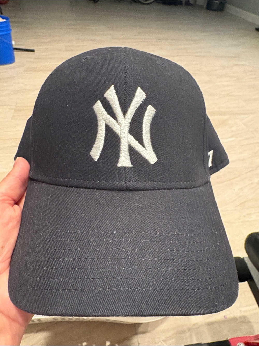 47 Brand New York Yankees Cap - Black with White NY Yankees Logo